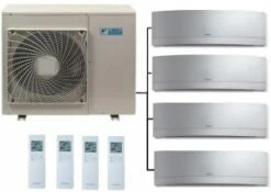 Daikin 4MXM80A Outdoor Unit - 4 Emura Indoor Units