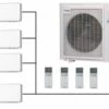 Mitsubishi SCM80ZS-W Outdoor Unit - 4 Indoor Wall Units