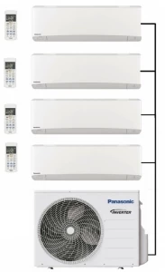 Panasonic CU-4Z80TBE Outdoor Unit - 4 Etherea Indoor Units